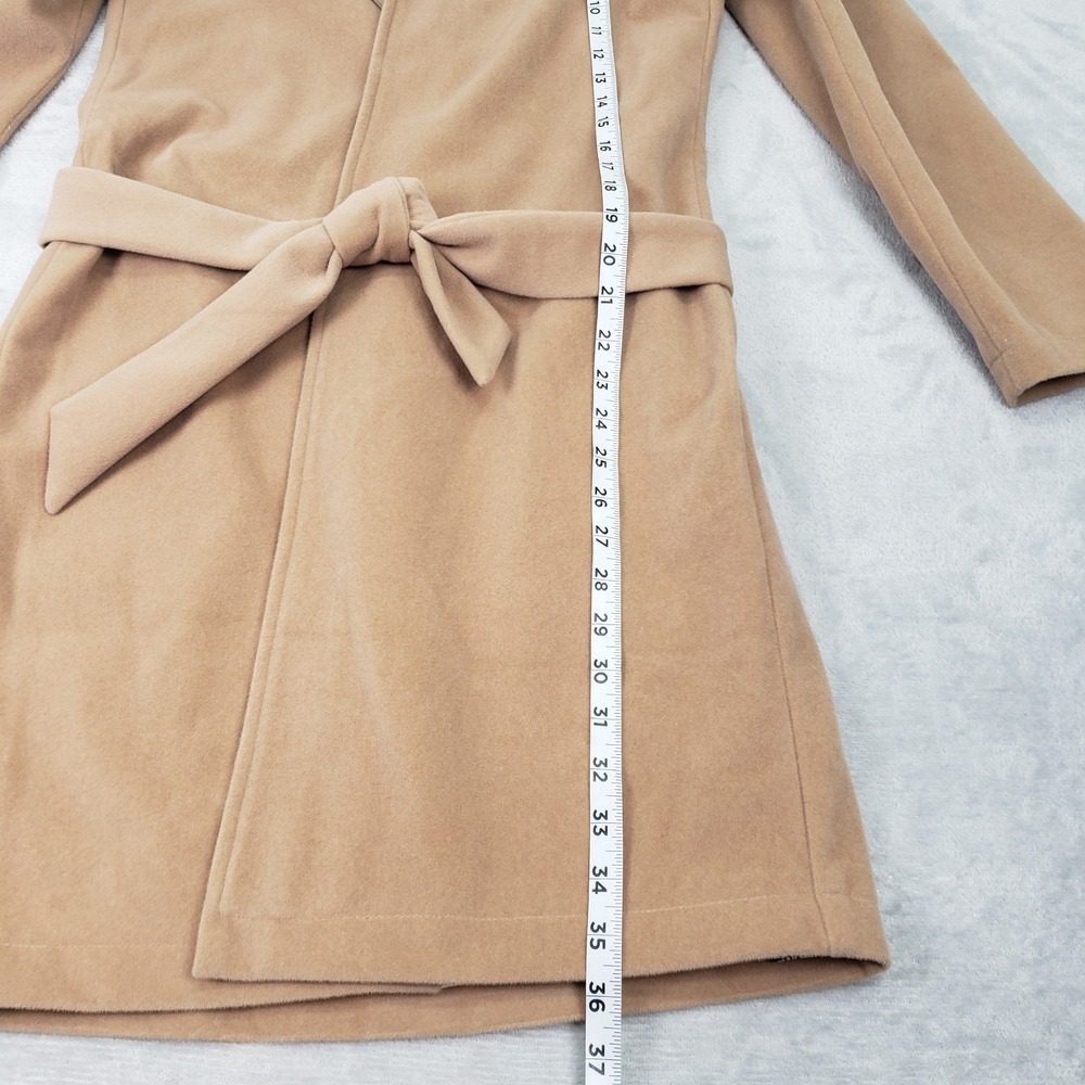 Monogram Mary The Drop Off Coat Tan Belted Trench Jacket Casual Dress Women's S - Picture 8 of 10